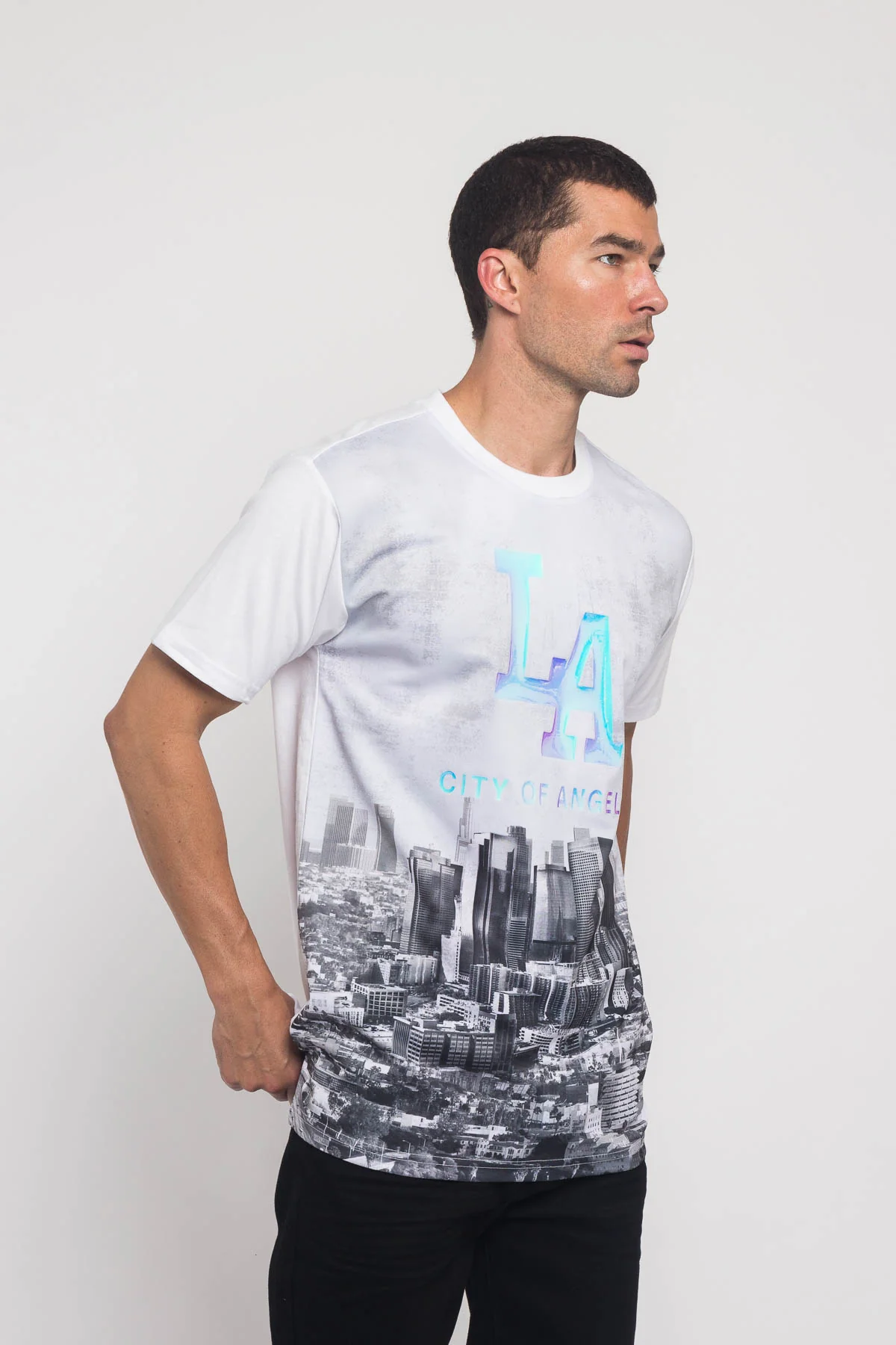 Iridescent Los Angeles City T-Shirt - Image 3