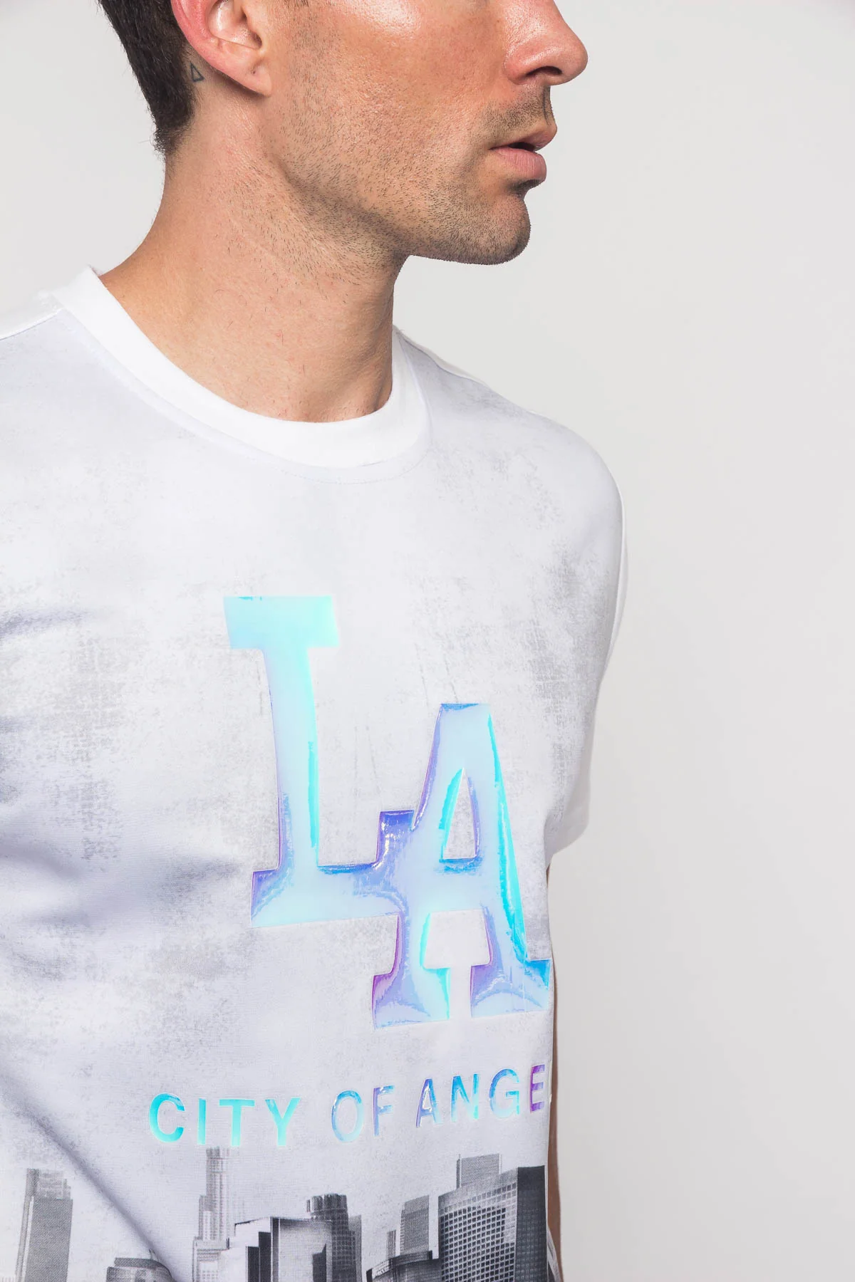 Iridescent Los Angeles City T-Shirt - Image 4