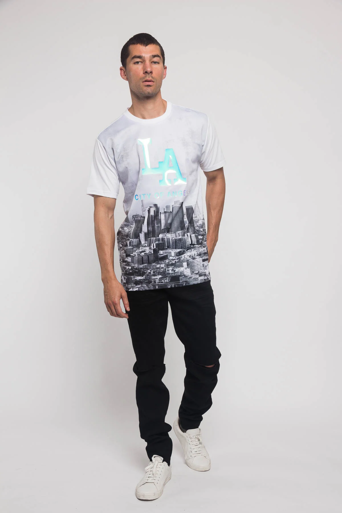 Iridescent Los Angeles City T-Shirt - Image 5