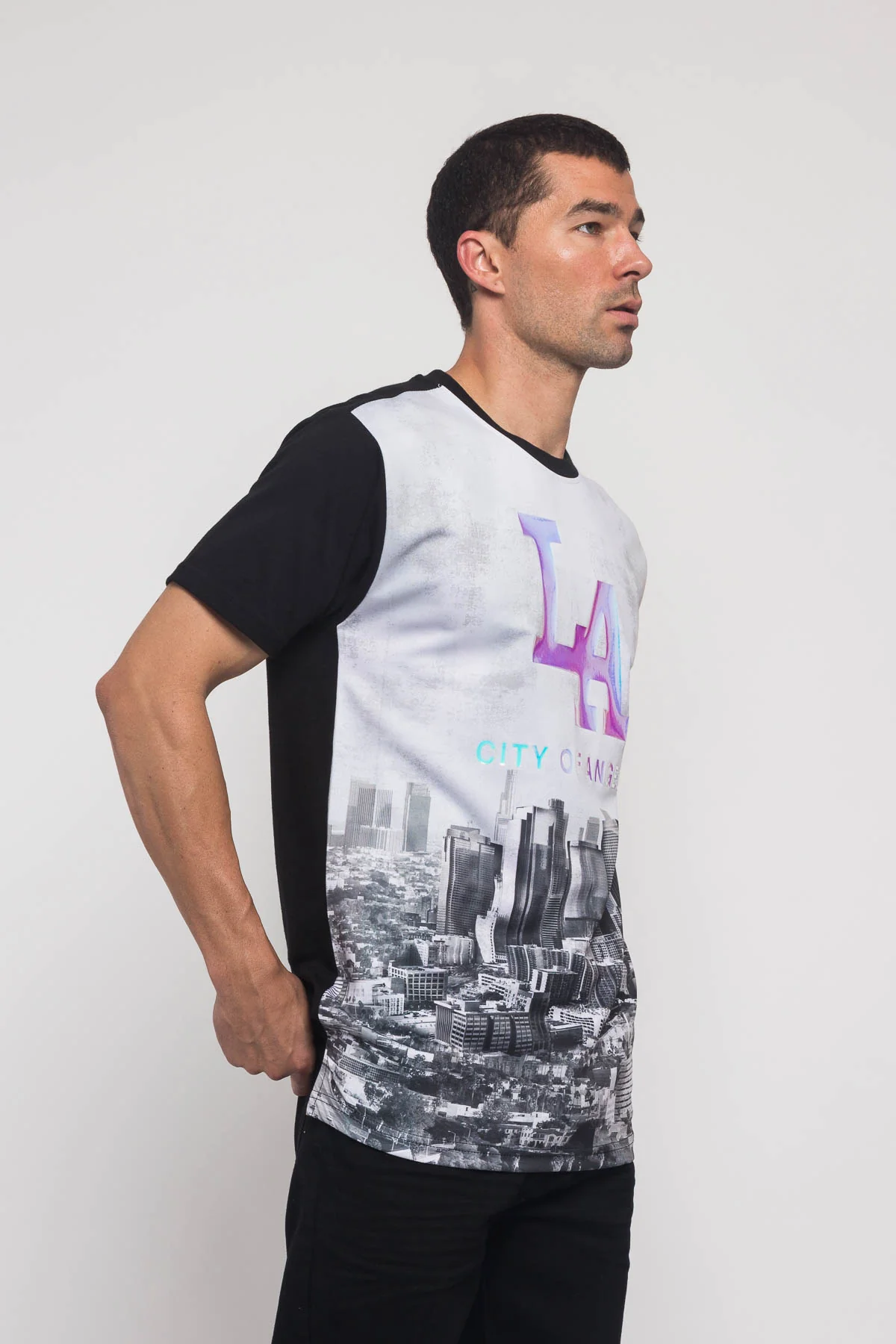 Iridescent Los Angeles City T-Shirt - Image 9