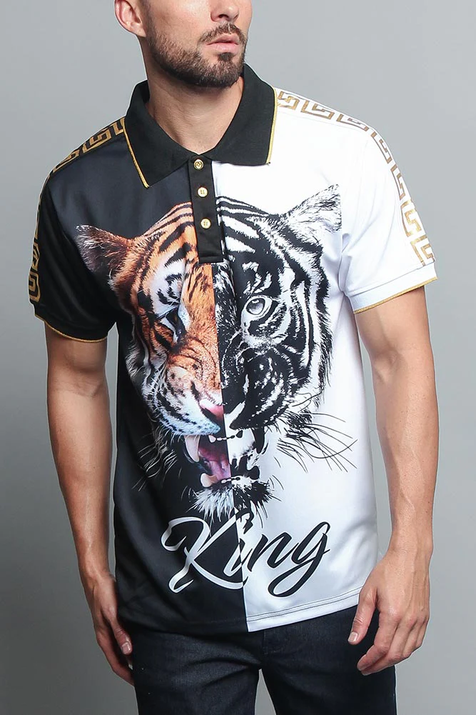 King Contrast Tiger Polo - Image 5