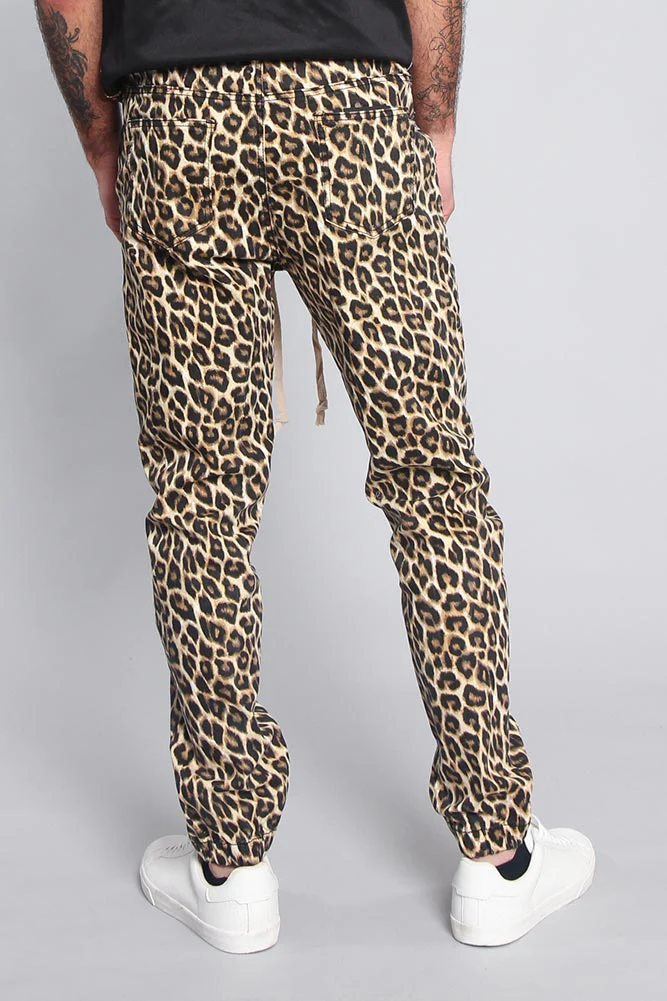 Leopard Print Joggers - Image 3