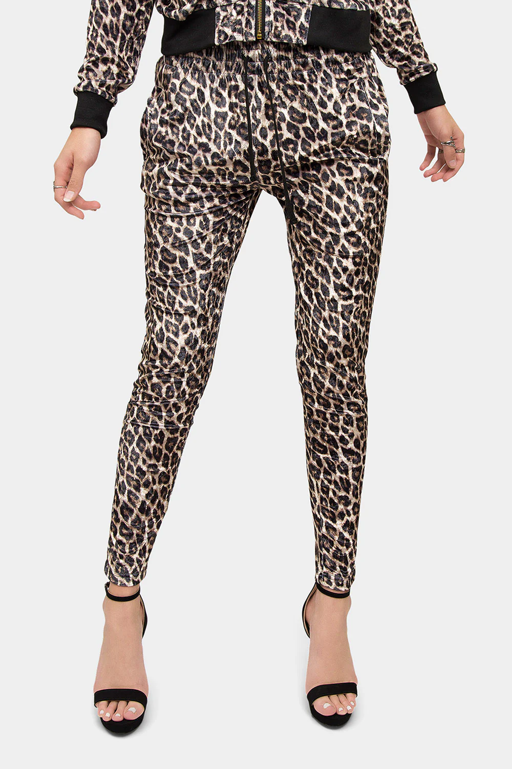 Leopard Velour Velvet Track Suit - Image 6