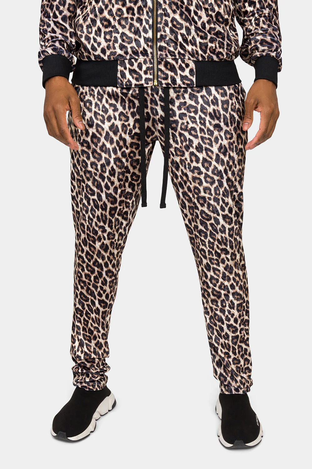 Leopard Velvet Velour Track Suit - Image 6