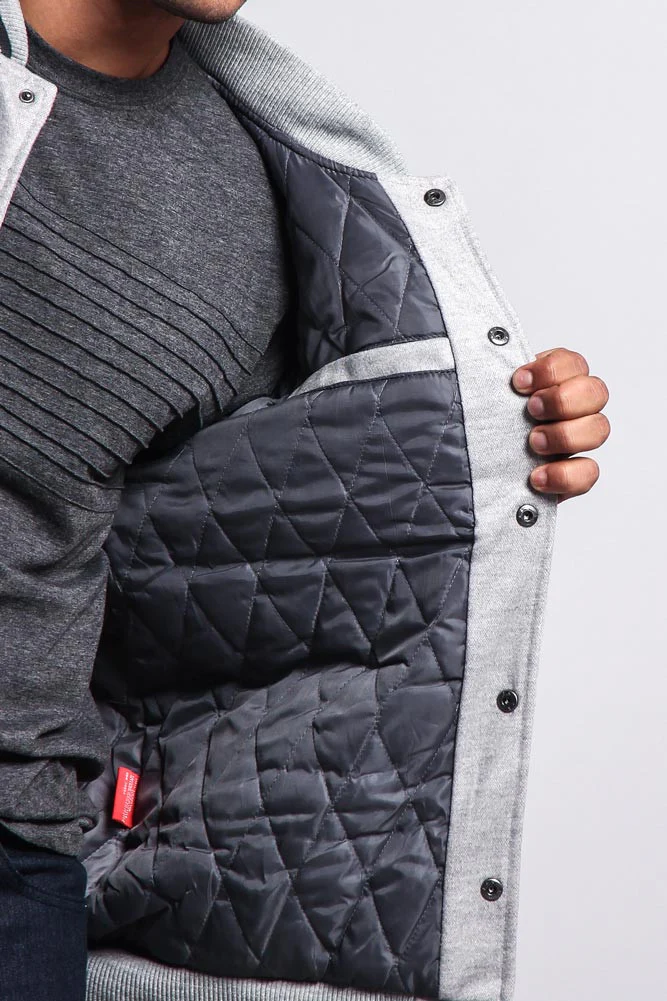 Men's Essential Letterman Varsity Jacket - Image 39