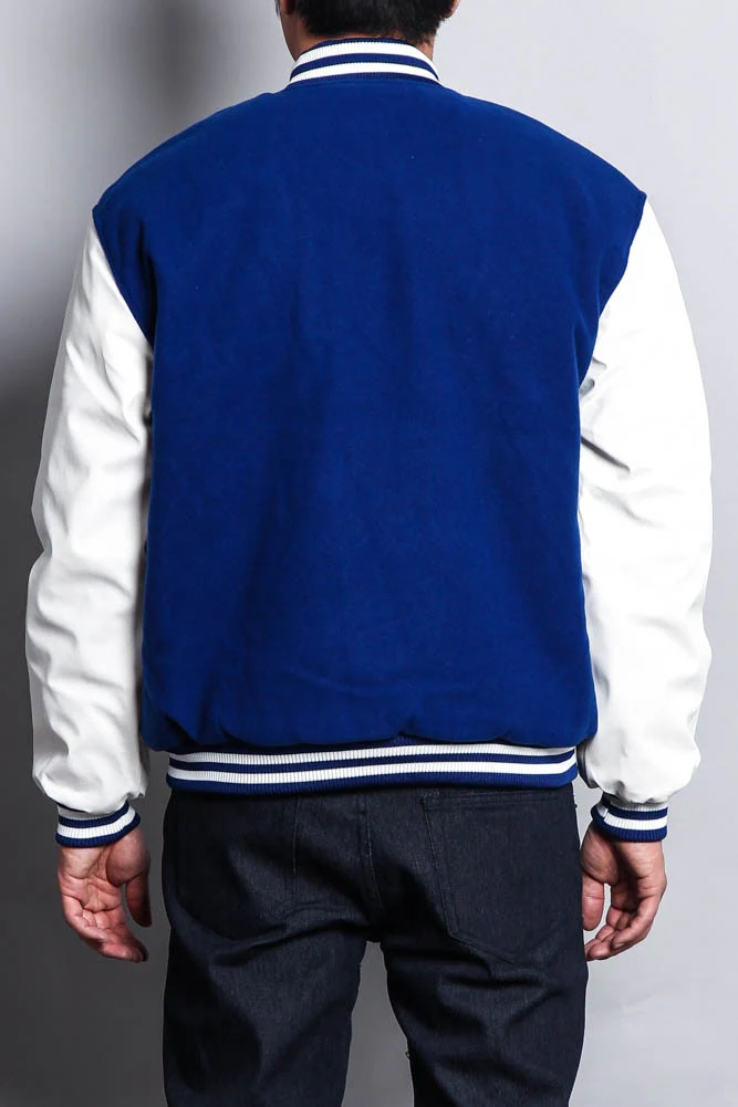 Men's Essential Letterman Varsity Jacket - Image 4