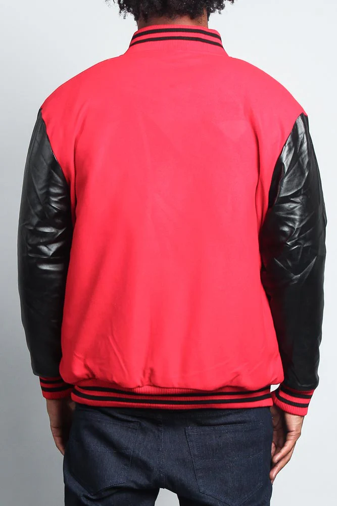 Men's Essential Letterman Varsity Jacket - Image 67