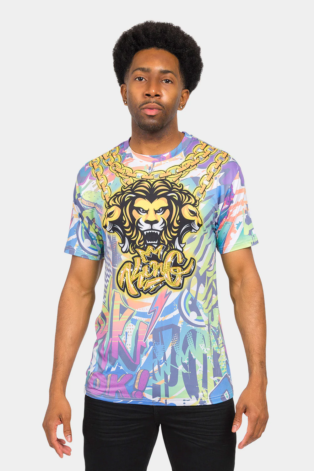 Lion King Gold Chain T-Shirt - Image 6