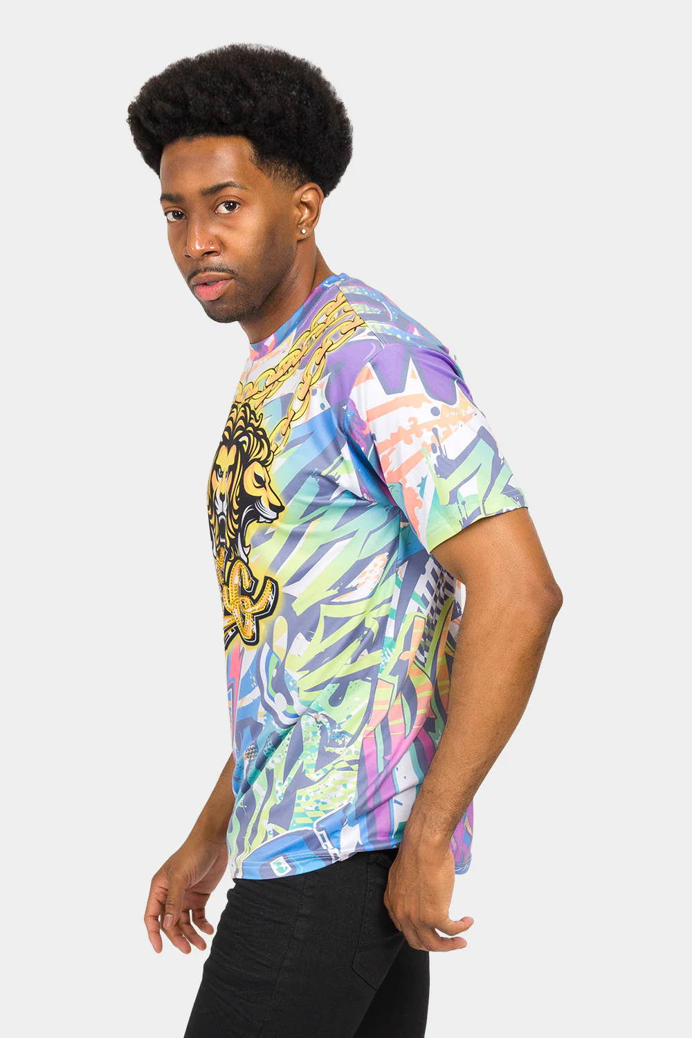 Lion King Gold Chain T-Shirt - Image 7
