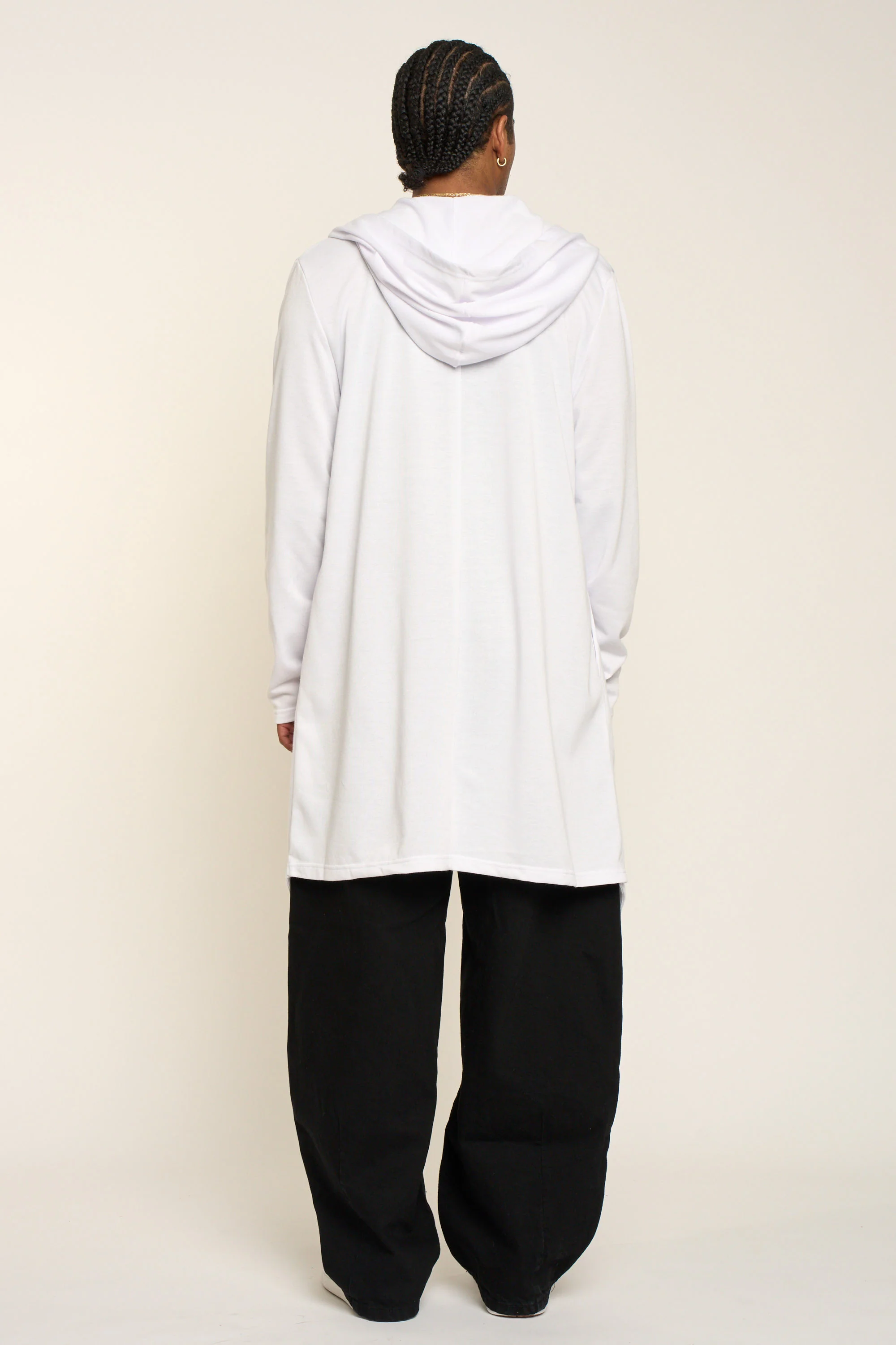 Long Length Drape Cape Cardigan Hoodie - Image 13