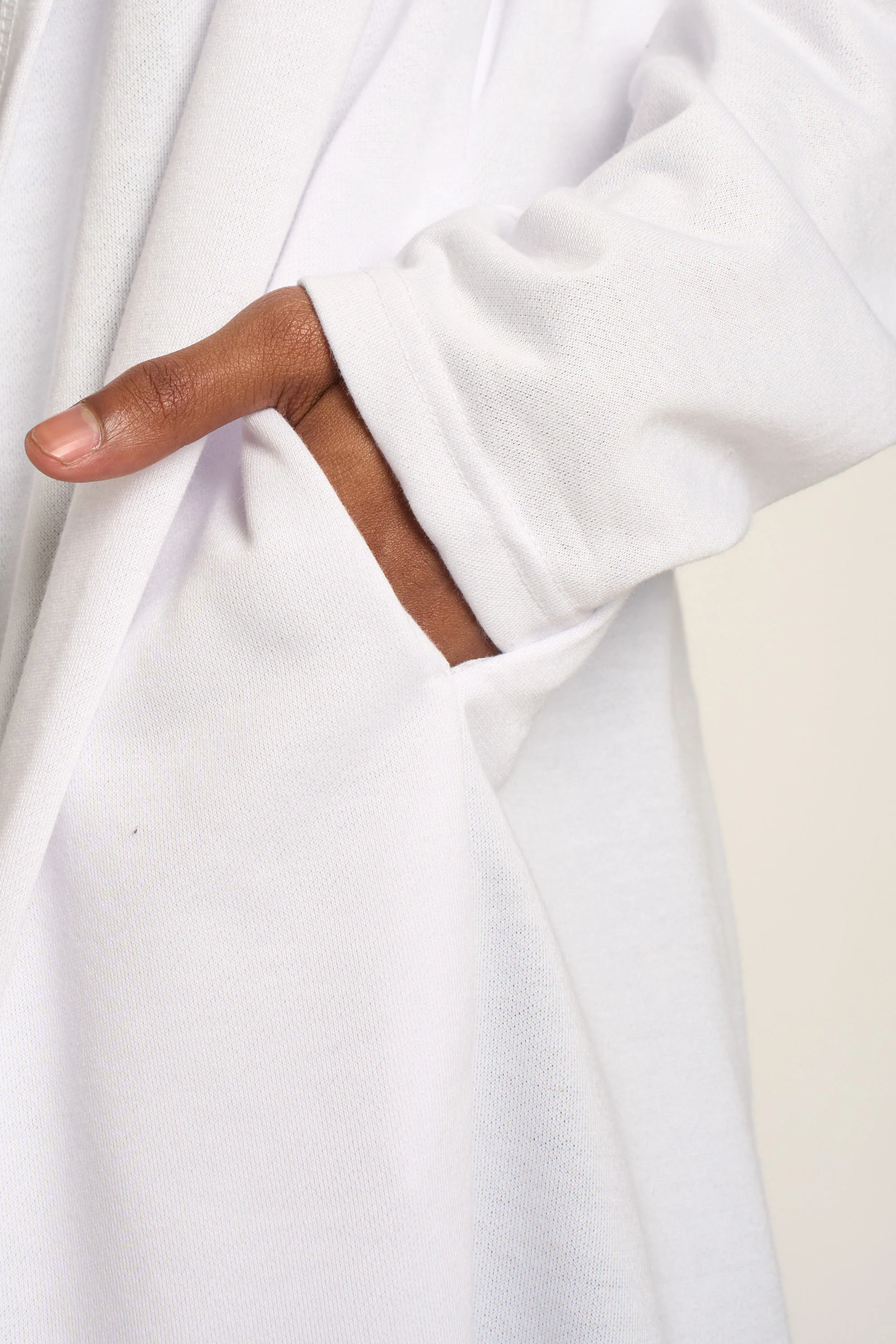 Long Length Drape Cape Cardigan Hoodie - Image 16