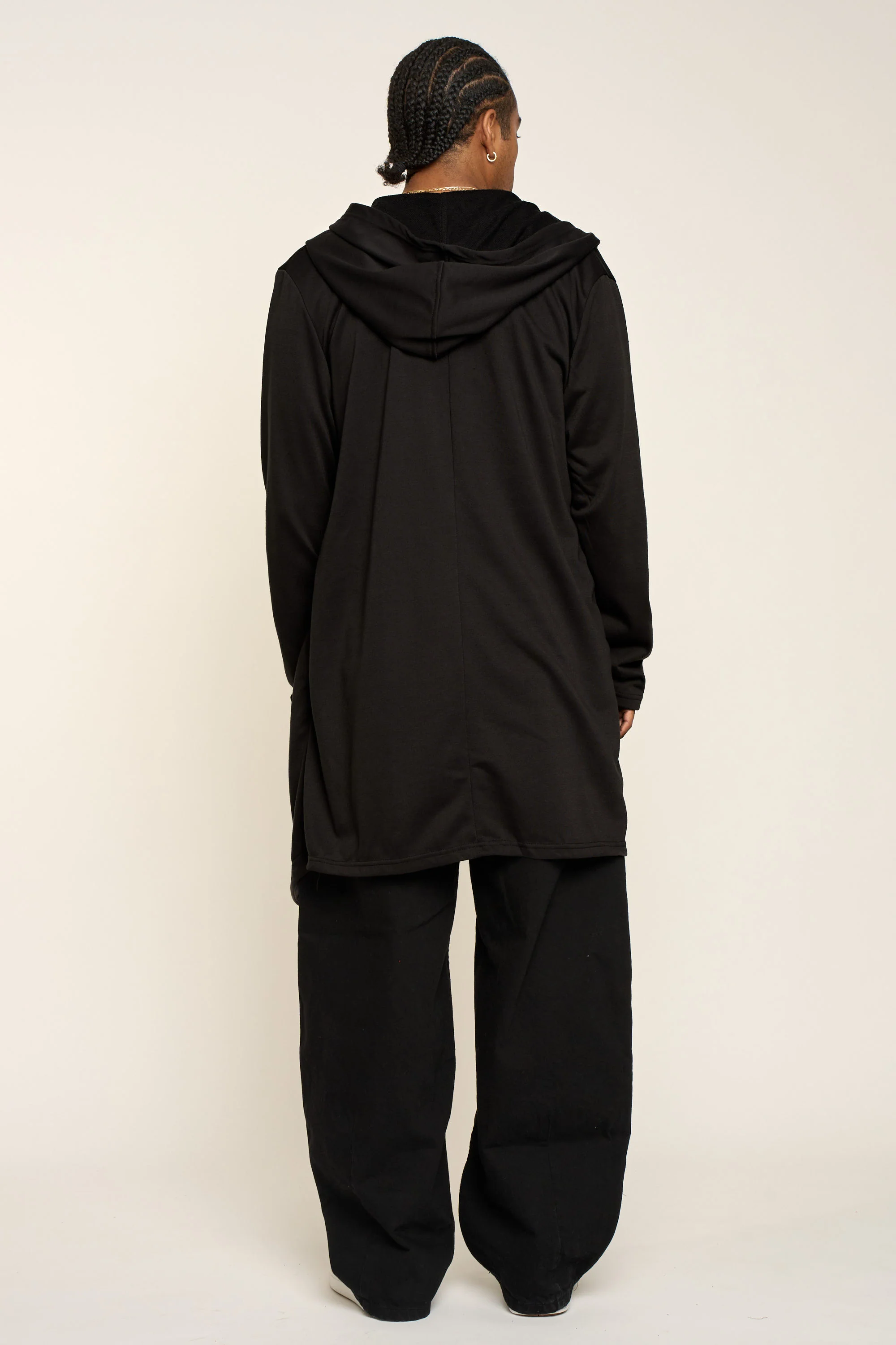Long Length Drape Cape Cardigan Hoodie - Image 29