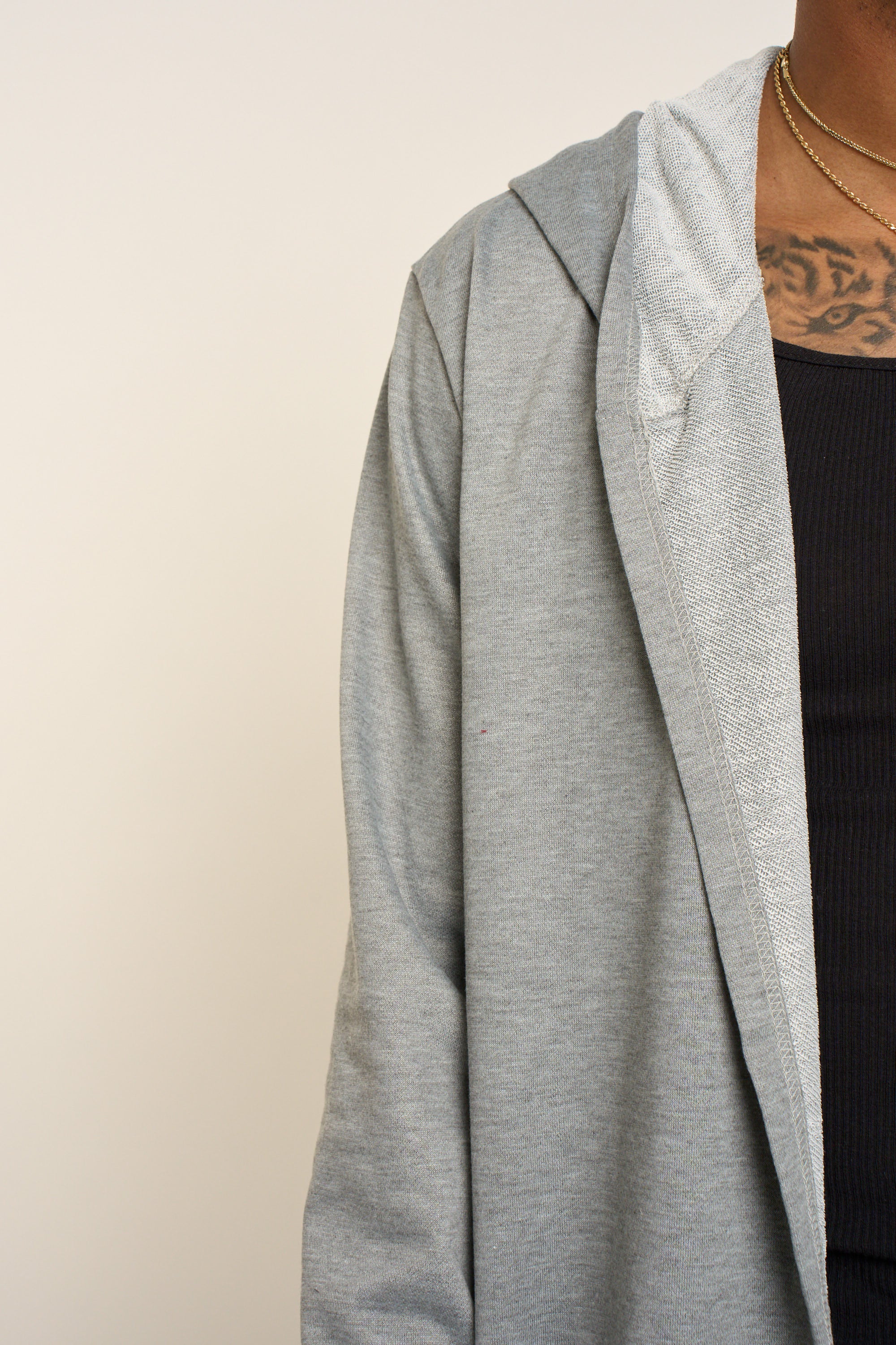 Long Length Drape Cape Cardigan Hoodie - Image 37