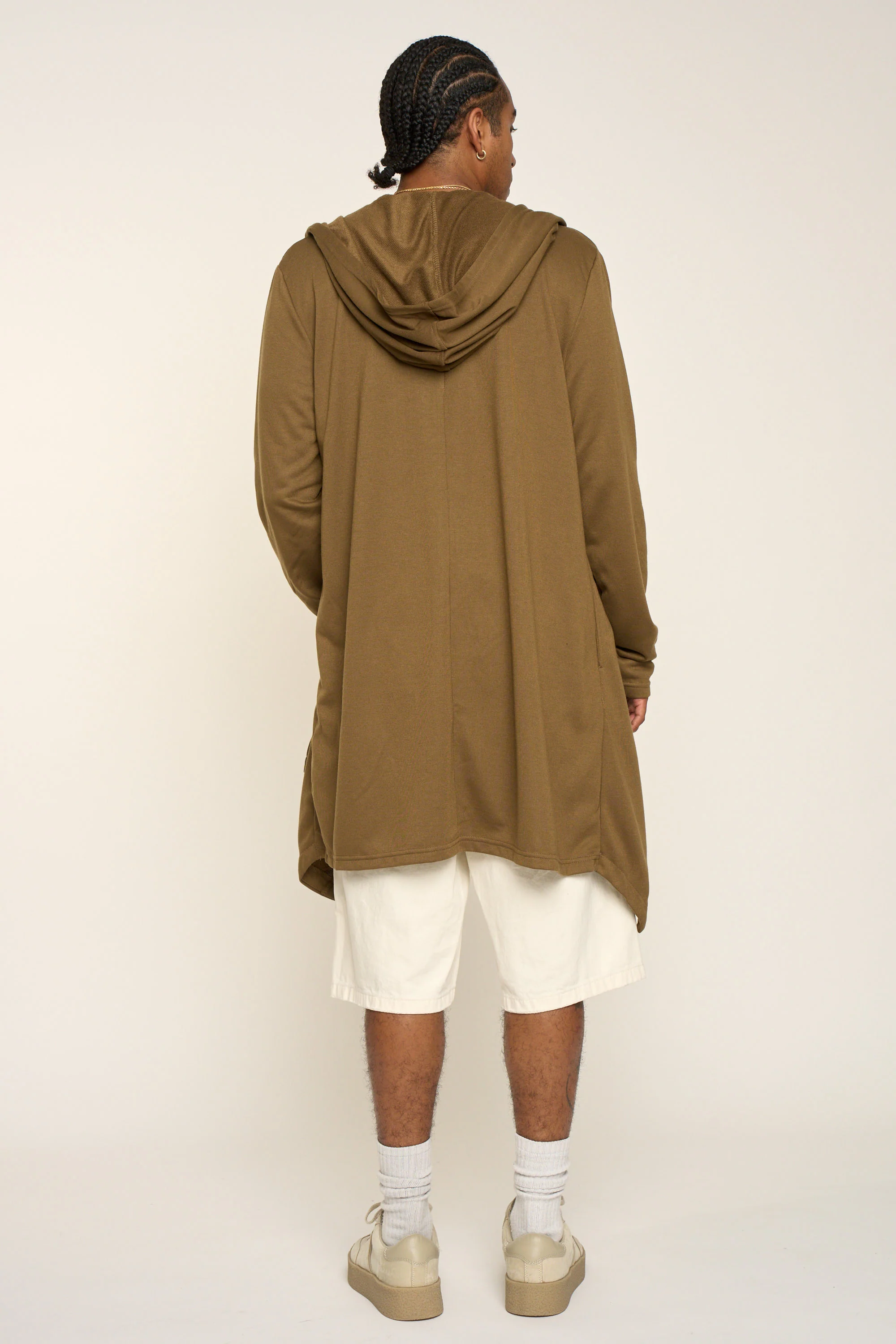 Long Length Drape Cape Cardigan Hoodie - Image 47