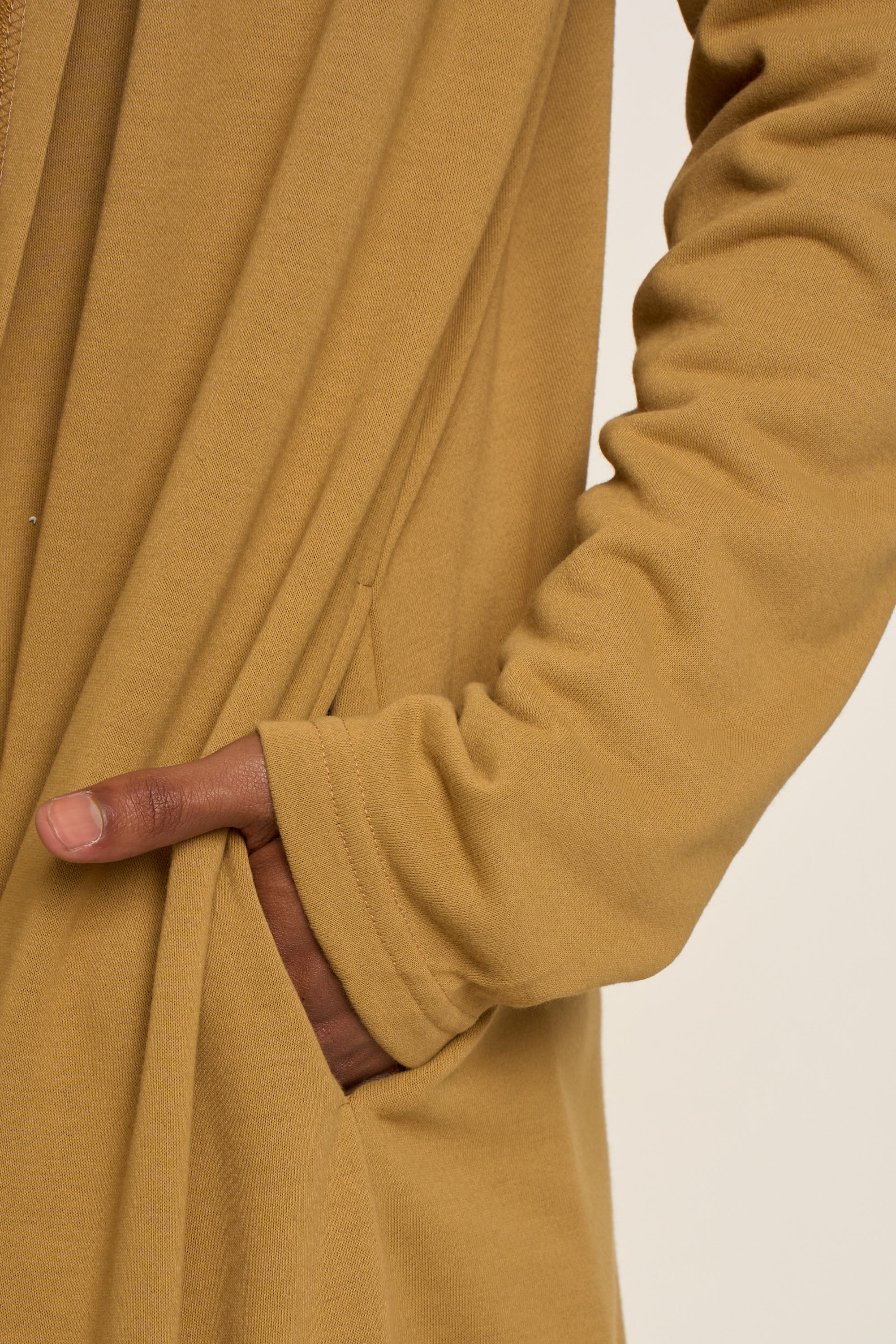 Long Length Drape Cape Cardigan Hoodie - Image 9