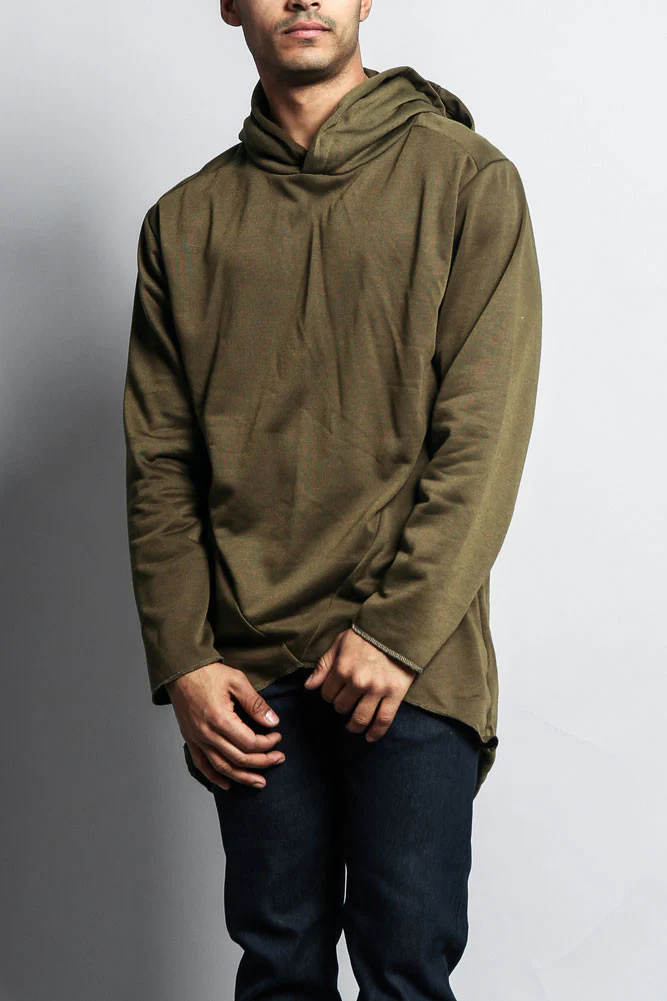 Long Length Fishtail Pullover Hoodie - Image 10