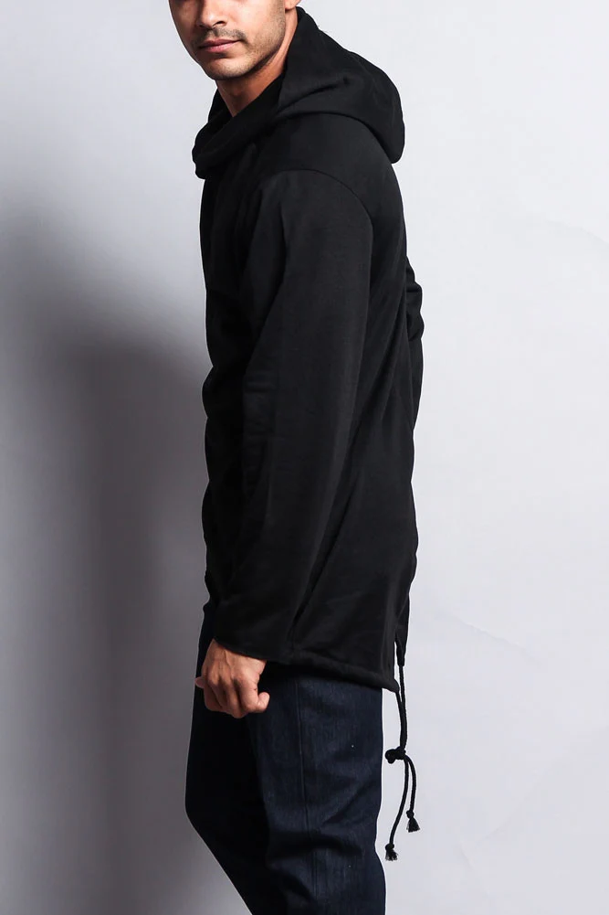 Long Length Fishtail Pullover Hoodie - Image 2