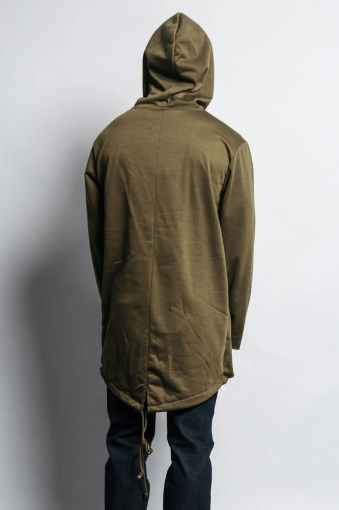 Long Length Fishtail Pullover Hoodie - Image 21