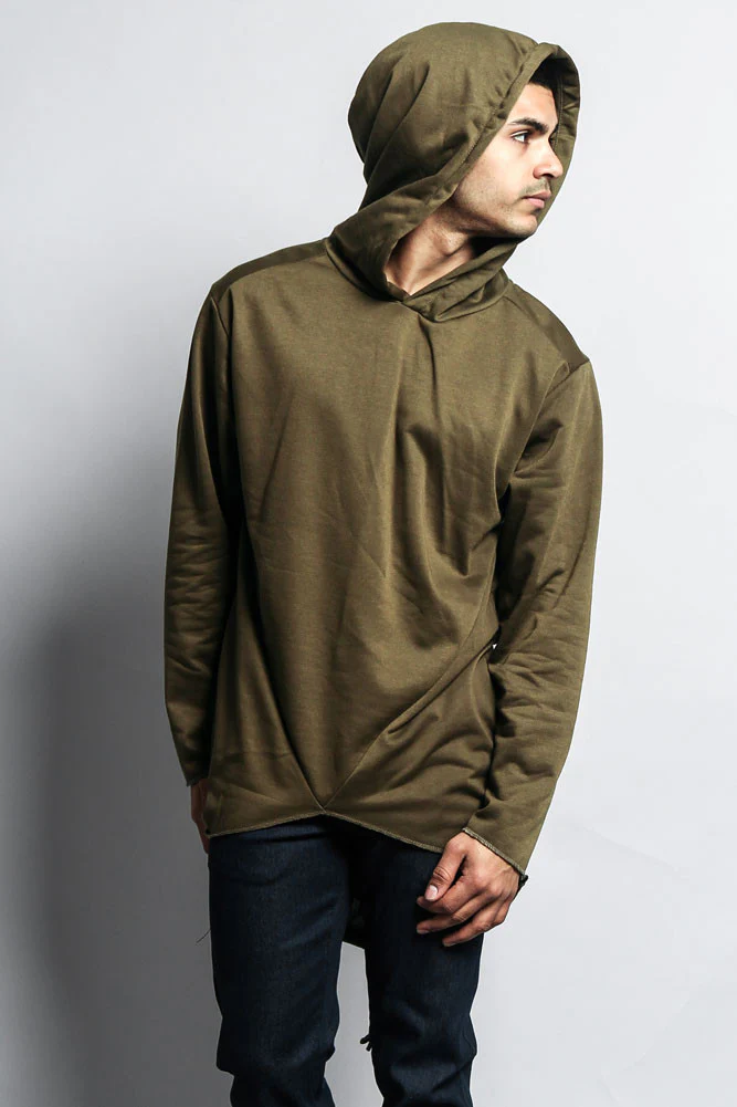 Long Length Fishtail Pullover Hoodie - Image 24