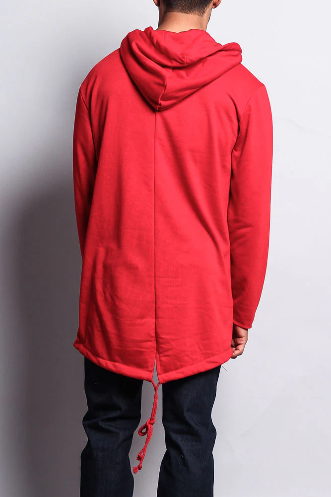 Long Length Fishtail Pullover Hoodie - Image 28