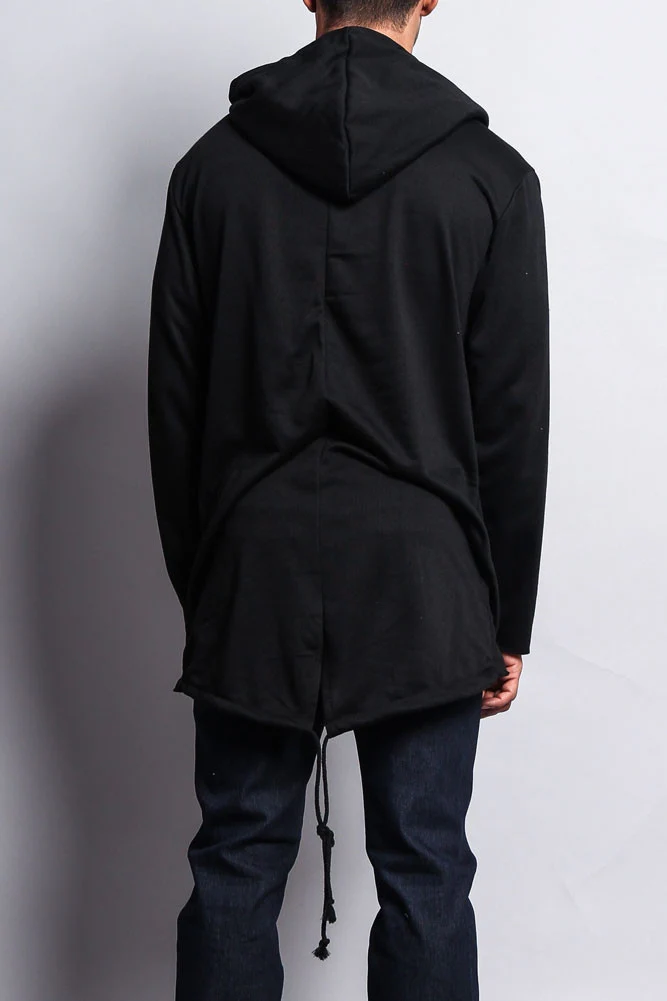 Long Length Fishtail Pullover Hoodie - Image 3