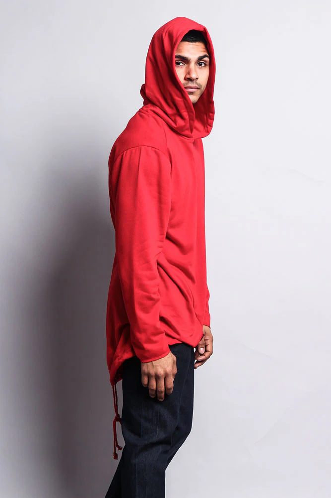 Long Length Fishtail Pullover Hoodie - Image 30