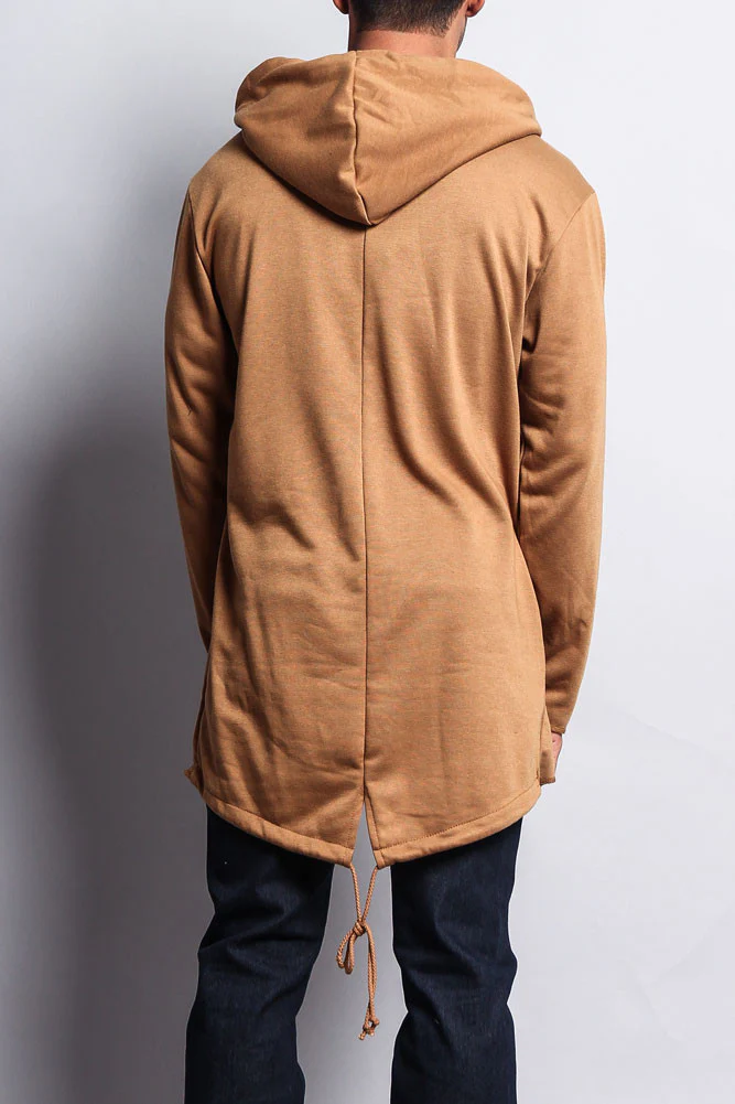 Long Length Fishtail Pullover Hoodie - Image 35
