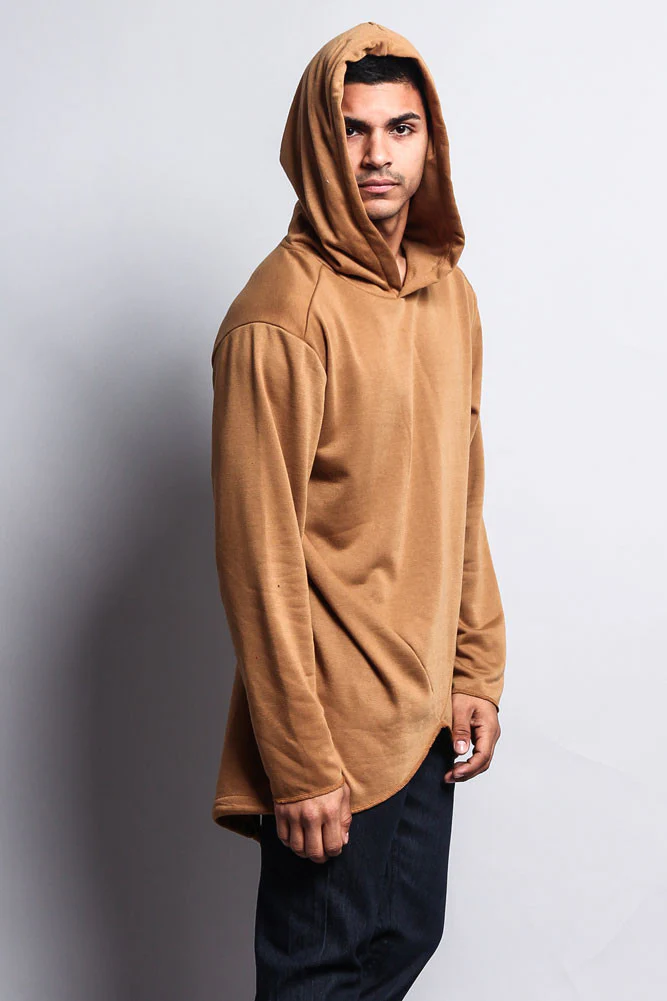 Long Length Fishtail Pullover Hoodie - Image 37