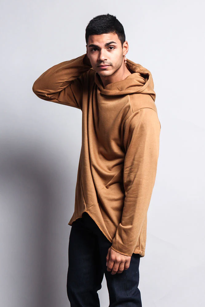 Long Length Fishtail Pullover Hoodie - Image 40