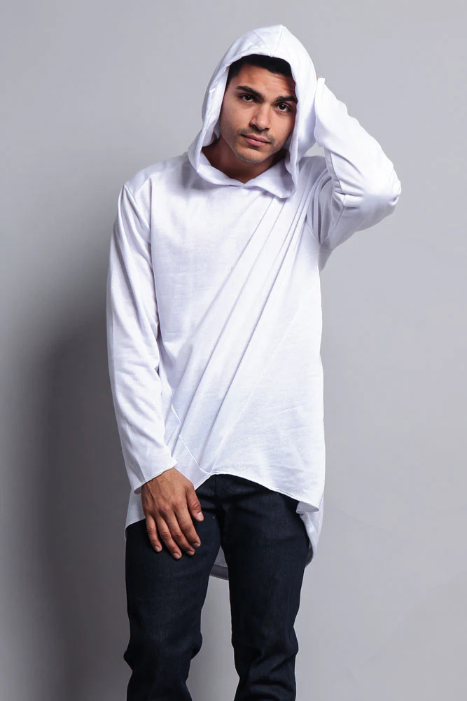 Long Length Fishtail Pullover Hoodie - Image 44