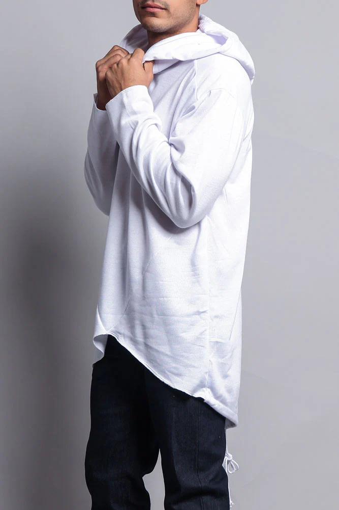 Long Length Fishtail Pullover Hoodie - Image 45