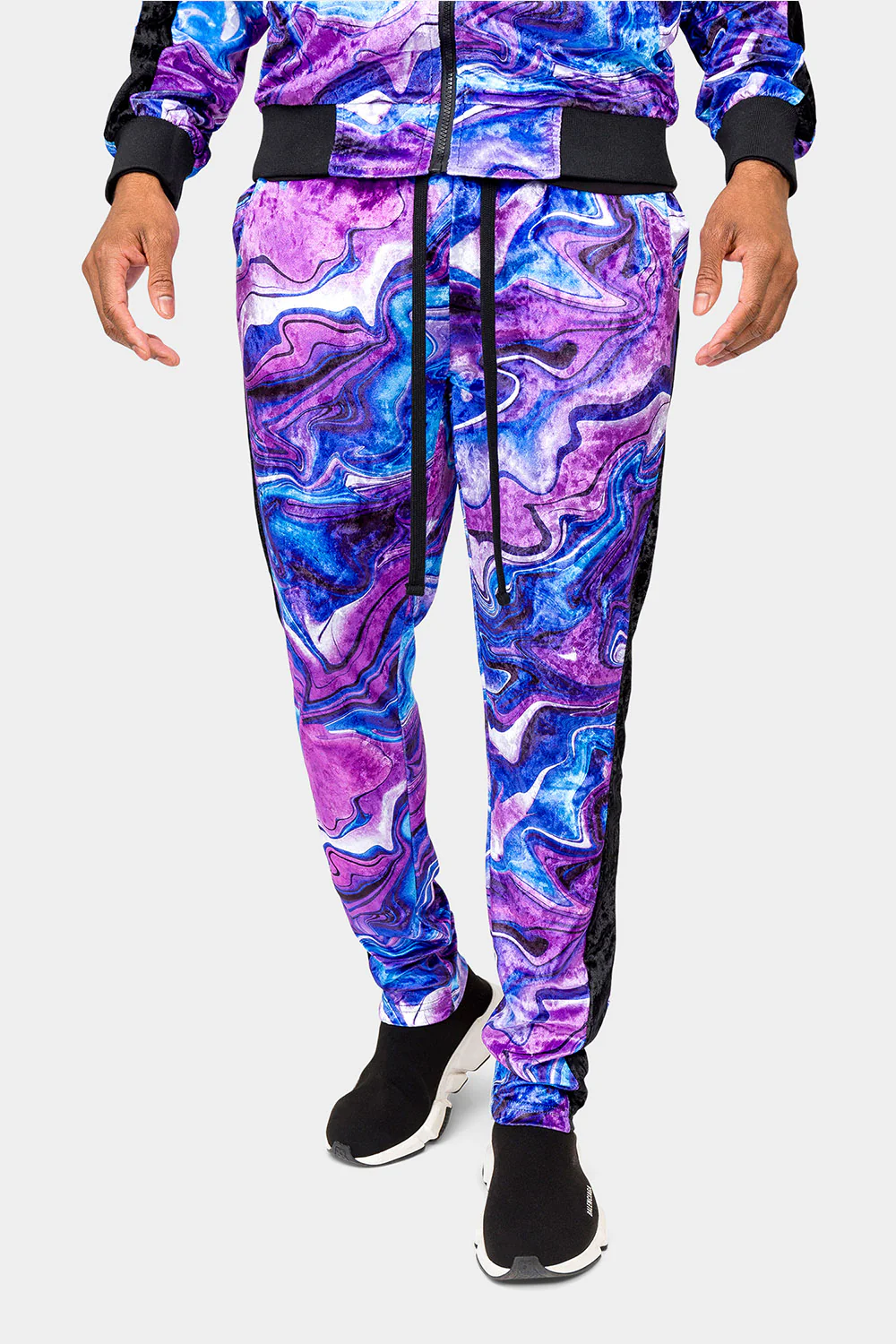 Marble Velour Velvet Trackset - Image 12