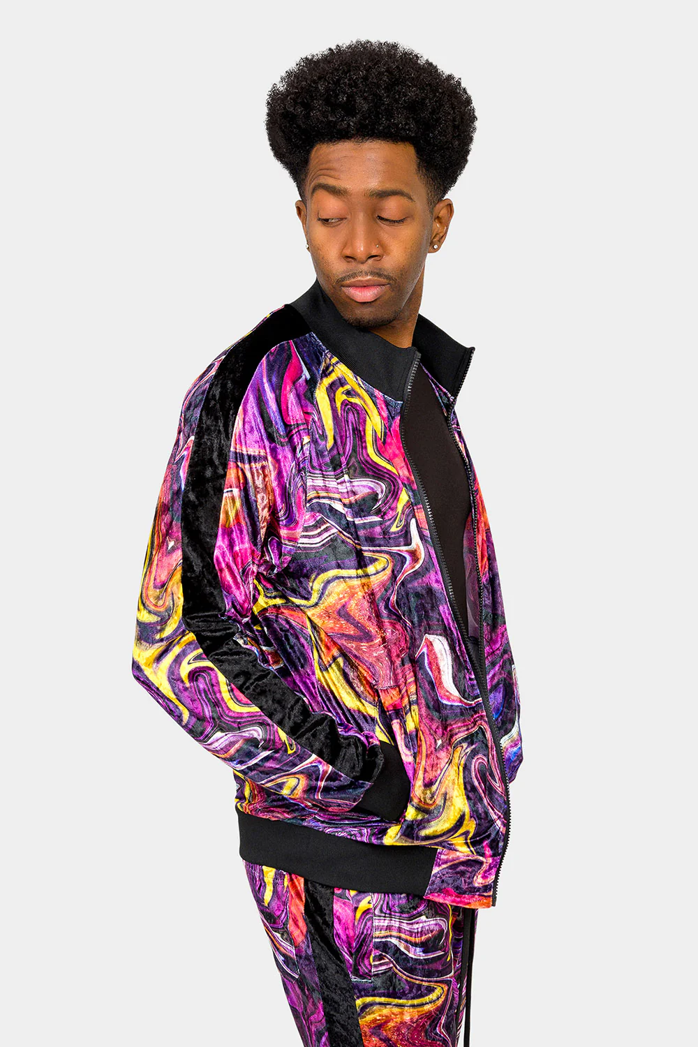 Marble Velour Velvet Trackset - Image 17