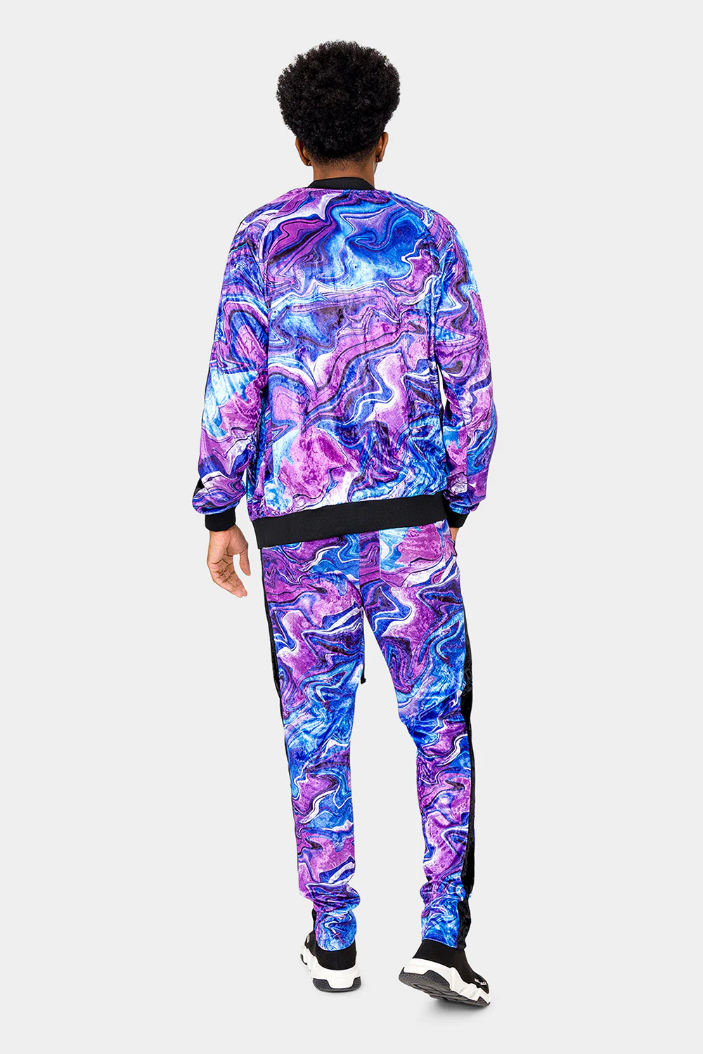 Marble Velour Velvet Trackset - Image 9