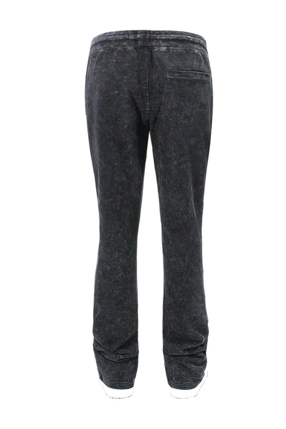 Men's Acid Washed Stacked Fleece Sweat Pants - Image 9