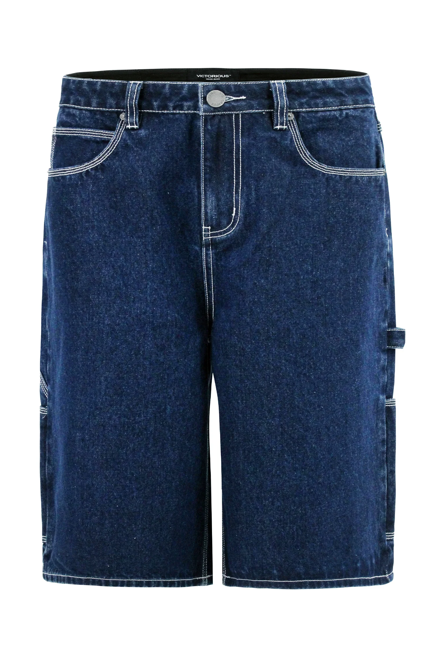 Men's Baggy Fit Carpenter Denim Shorts - Image 6