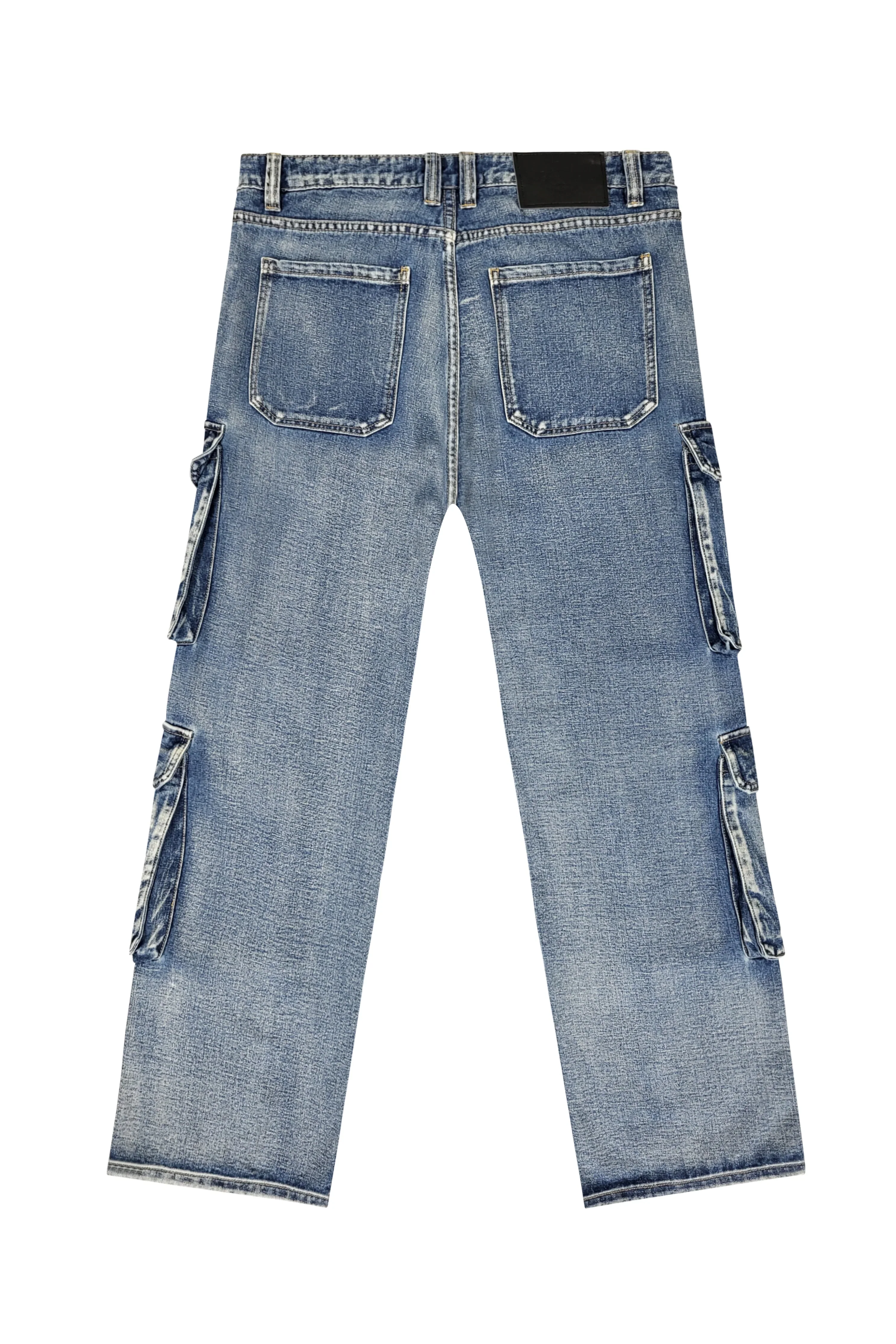Baggy Double Cargo Denim Jeans - Image 7