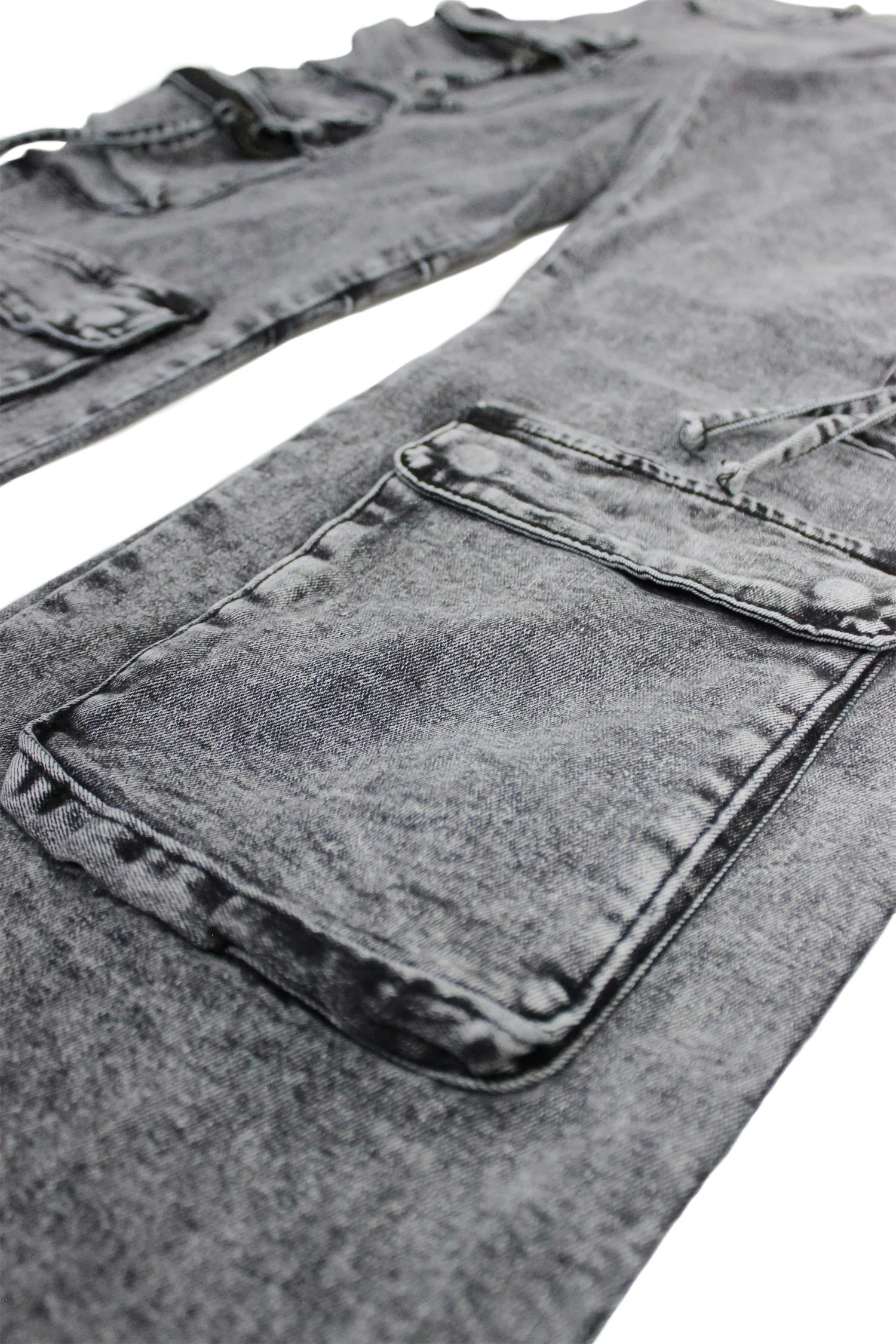 Men's Baggy Fit Multi Pocket Cargo Denim Jeans - Image 12