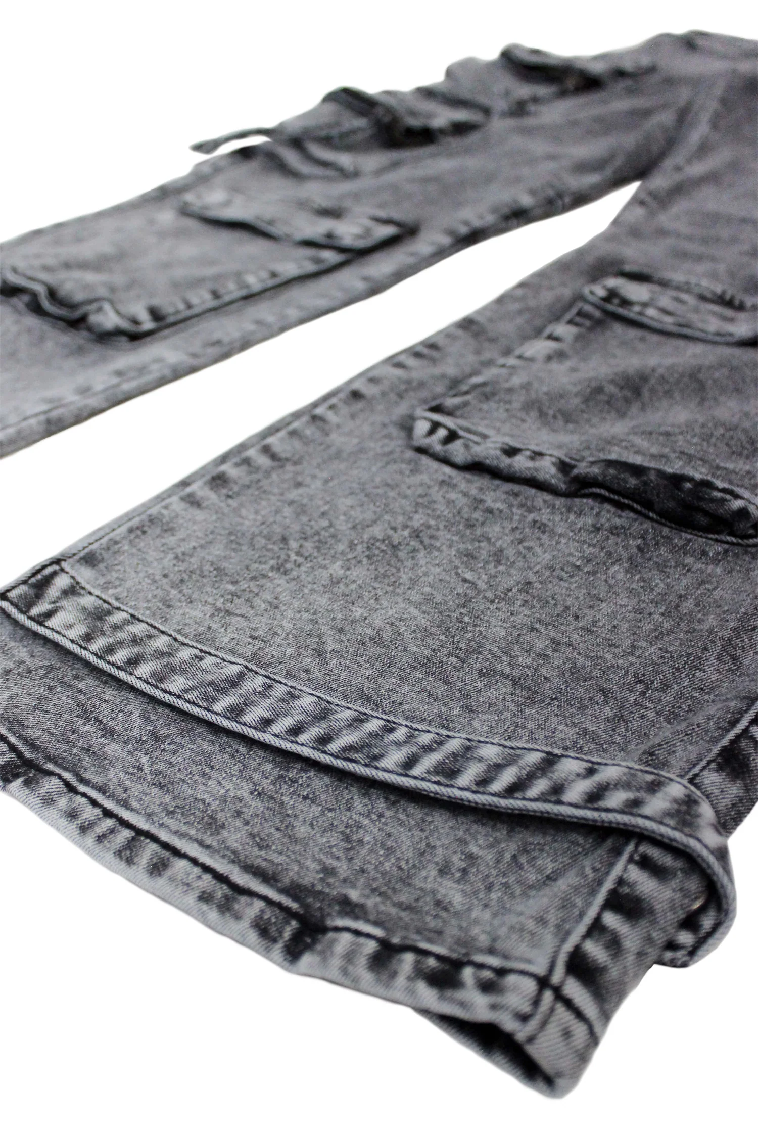 Men's Baggy Fit Multi Pocket Cargo Denim Jeans - Image 13
