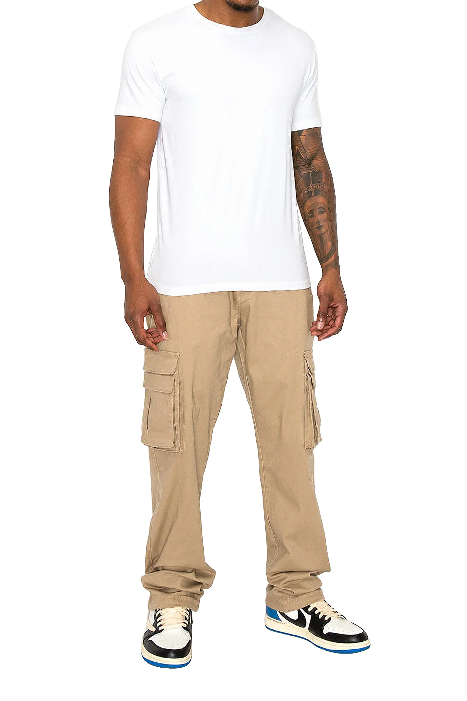 Men's Baggy Relaxed Fit Multiple Pocket Cargo Pants - Image 7