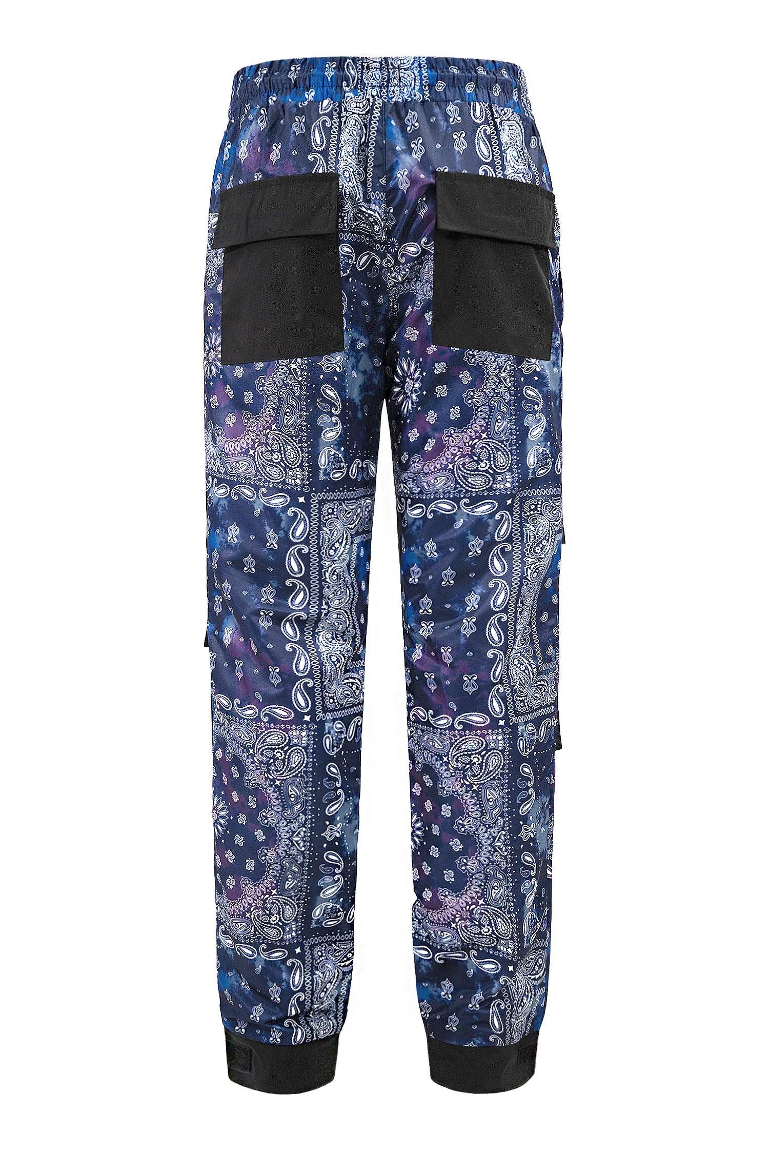 Men's Bandana Print Hyper Cargo Jogger Pants - Image 12