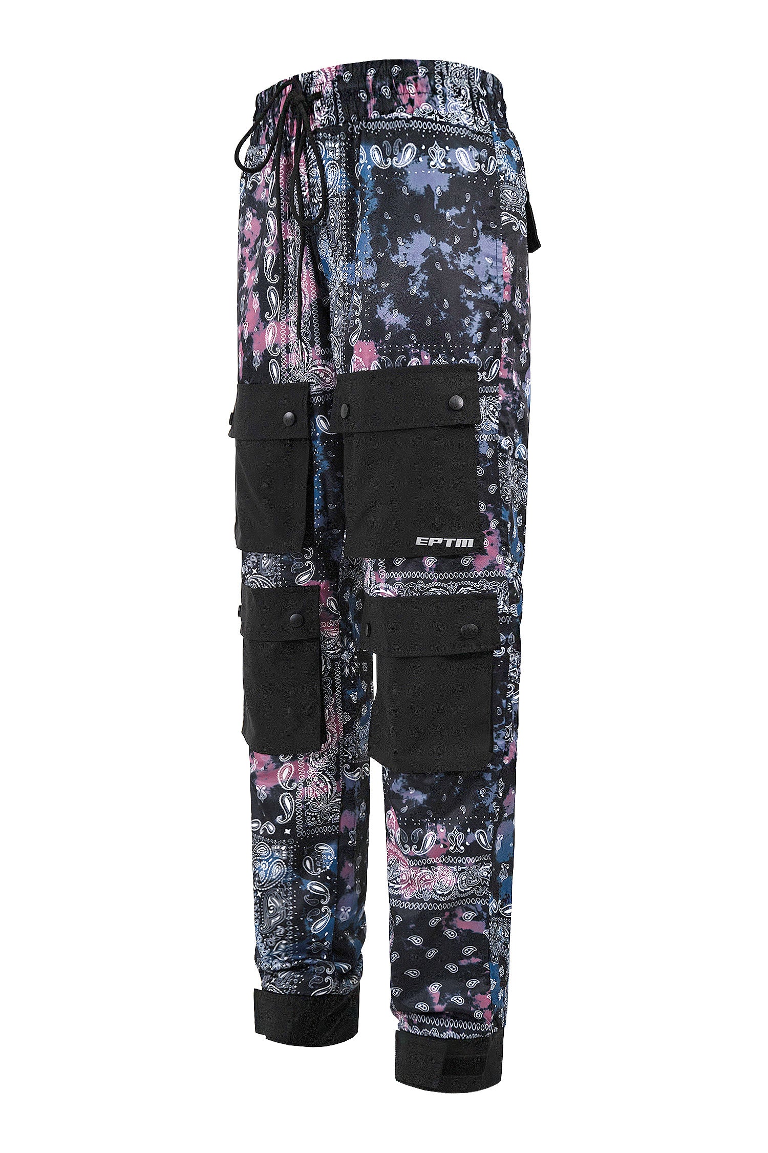 Men's Bandana Print Hyper Cargo Jogger Pants - Image 2