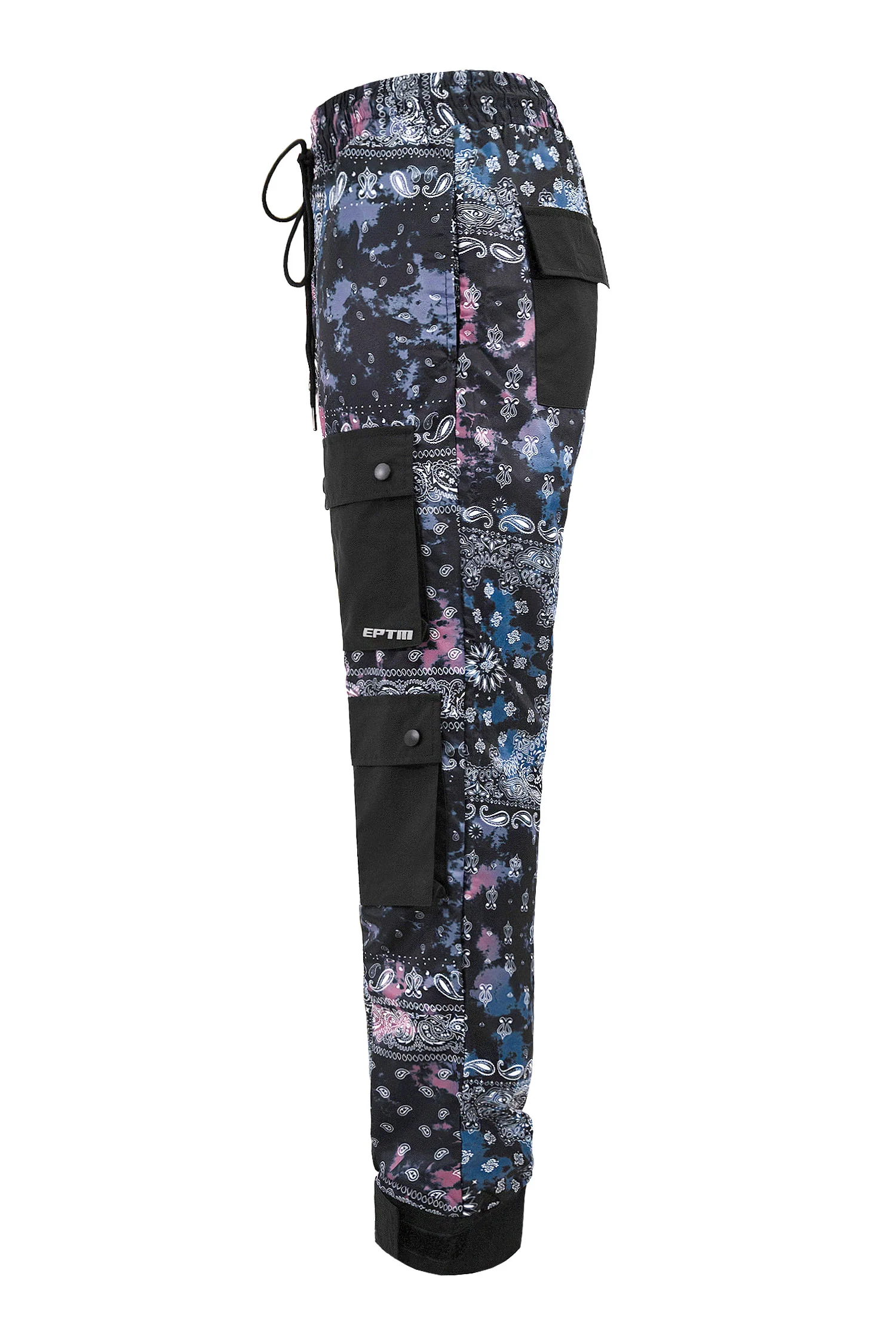 Men's Bandana Print Hyper Cargo Jogger Pants - Image 3