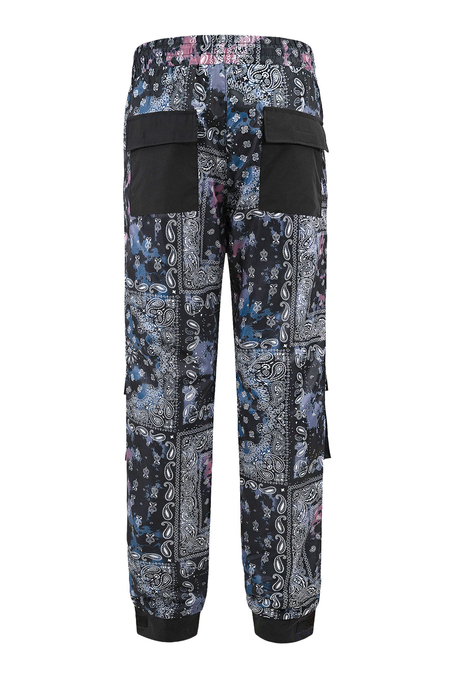 Men's Bandana Print Hyper Cargo Jogger Pants - Image 4