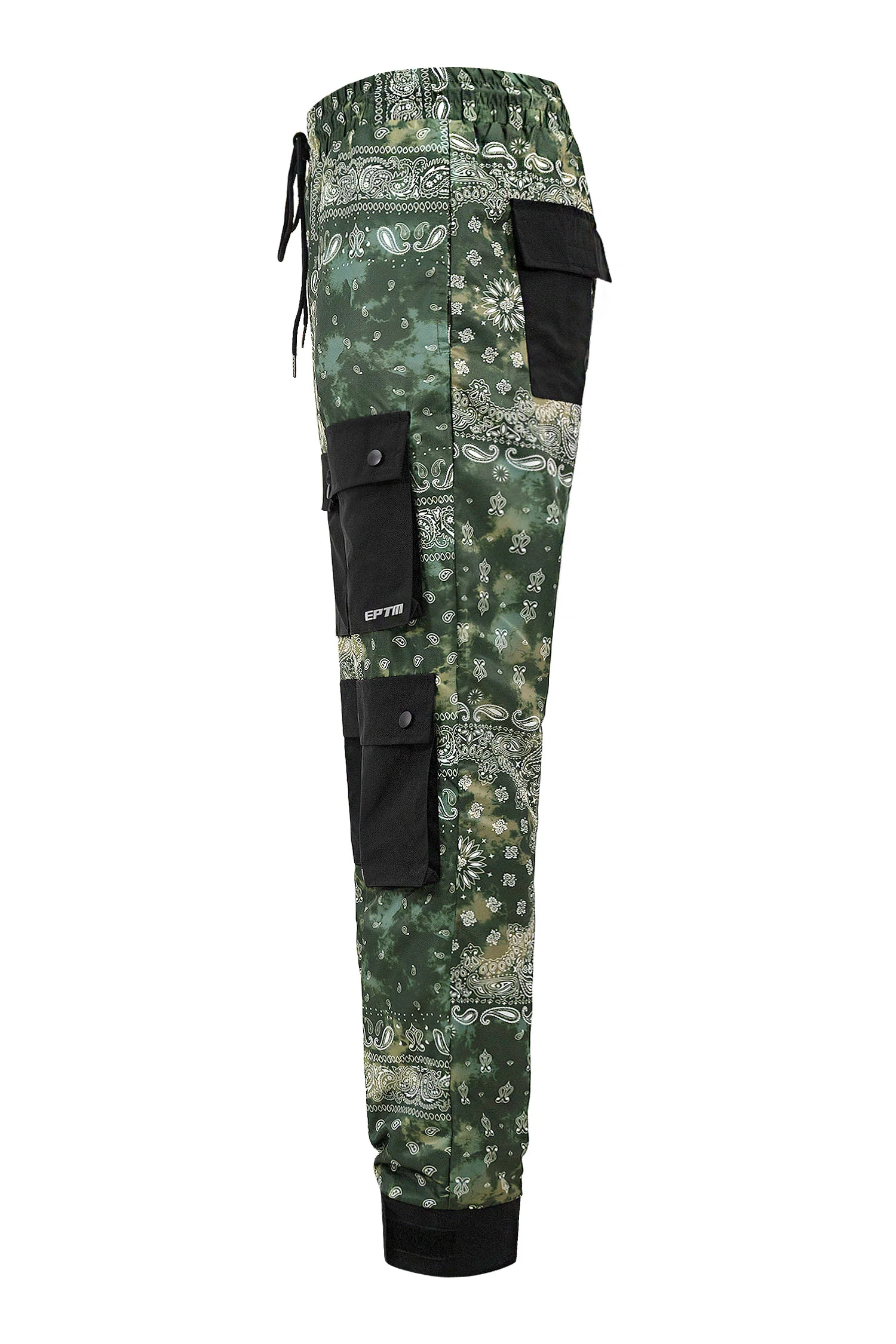 Men's Bandana Print Hyper Cargo Jogger Pants - Image 7