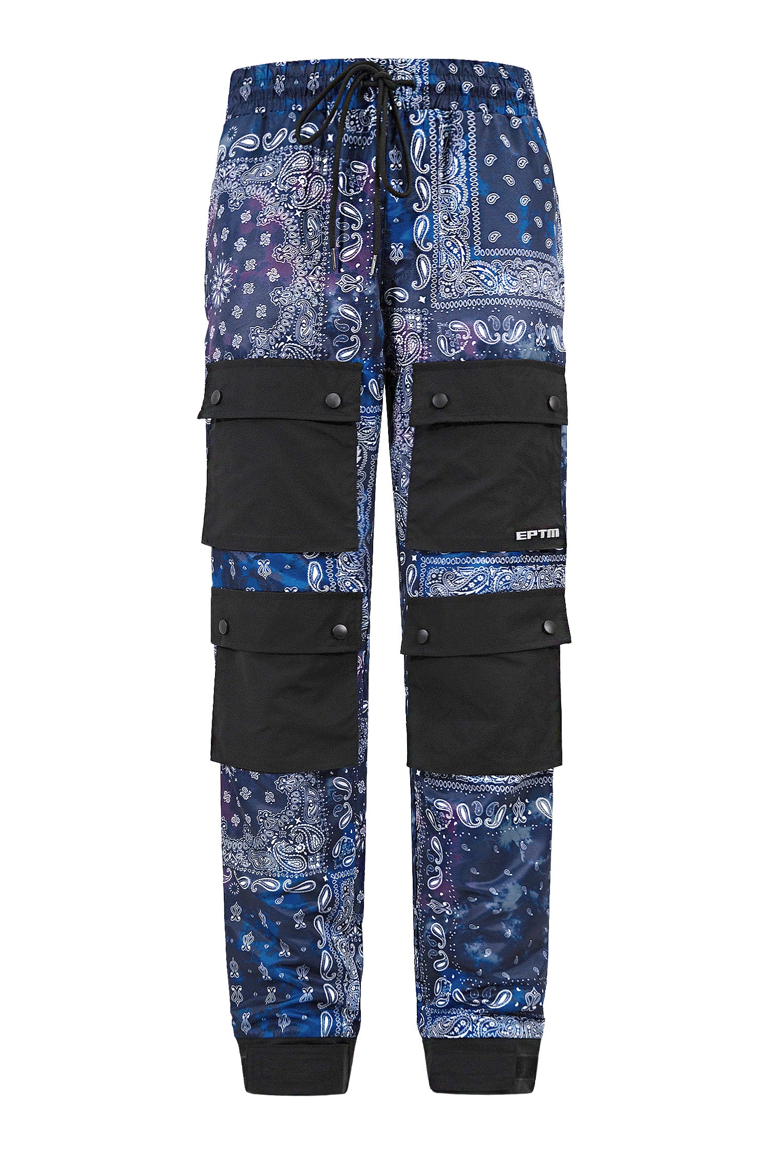 Men's Bandana Print Hyper Cargo Jogger Pants - Image 9