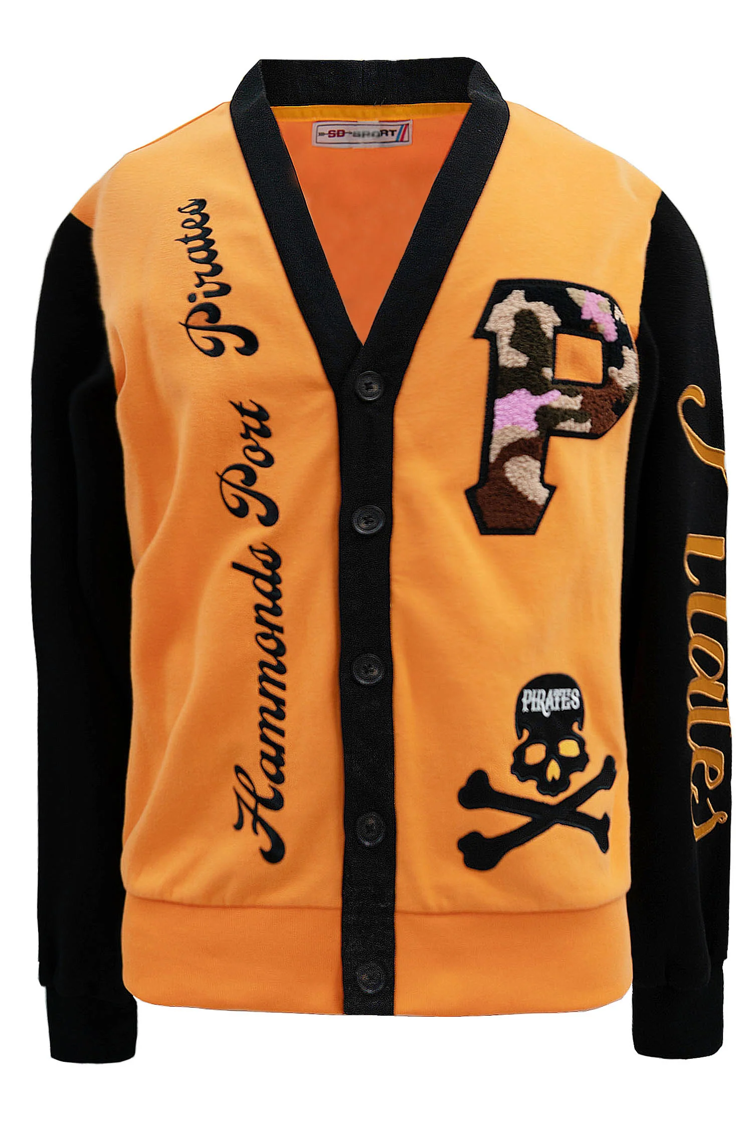 Men's Baseball Team Chenille Patch Embroidery Cardigan - Image 7