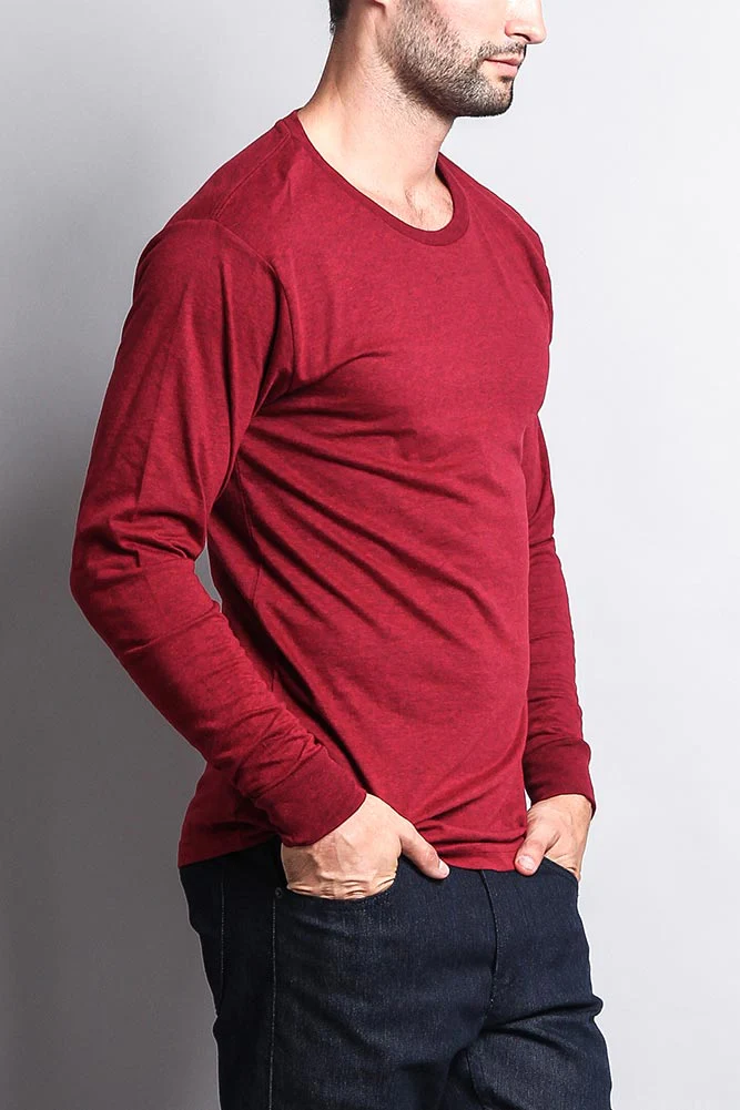 Men's Basic Light Weight Long Sleeve T-Shirt - Image 11
