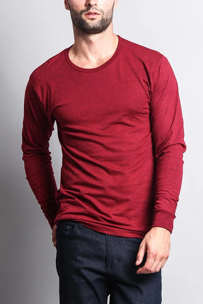 Men's Basic Light Weight Long Sleeve T-Shirt - Image 12
