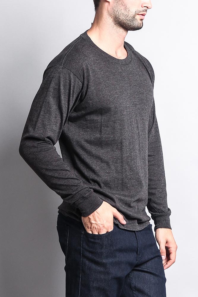 Men's Basic Light Weight Long Sleeve T-Shirt - Image 15
